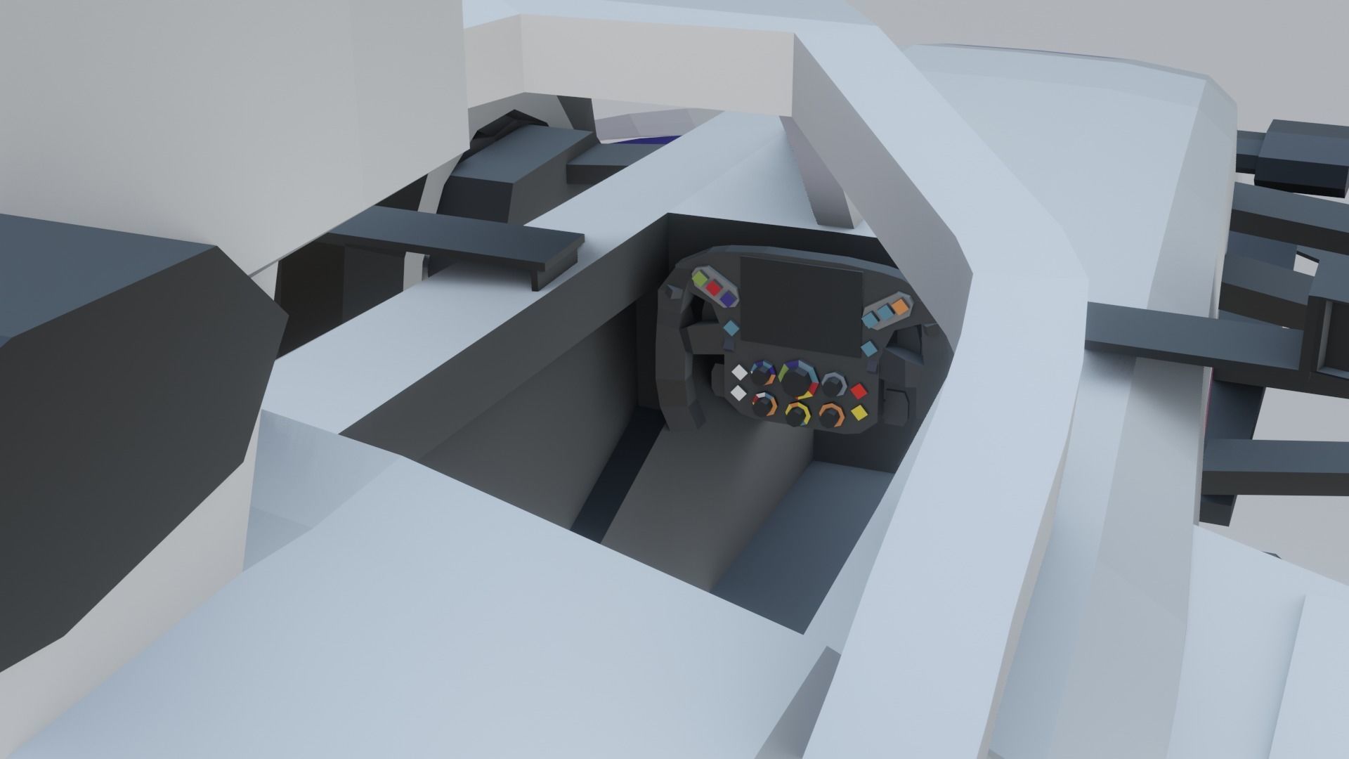 F1 cars 2021 pack Low-poly 3D model_13