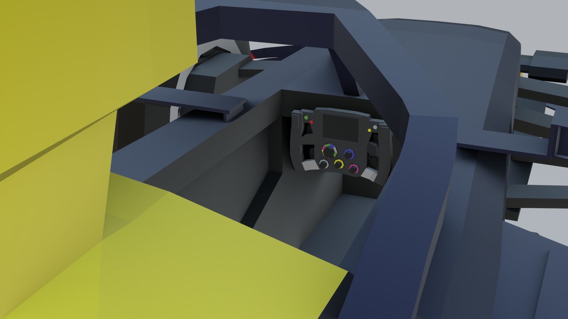 F1 cars 2021 pack Low-poly 3D model_14