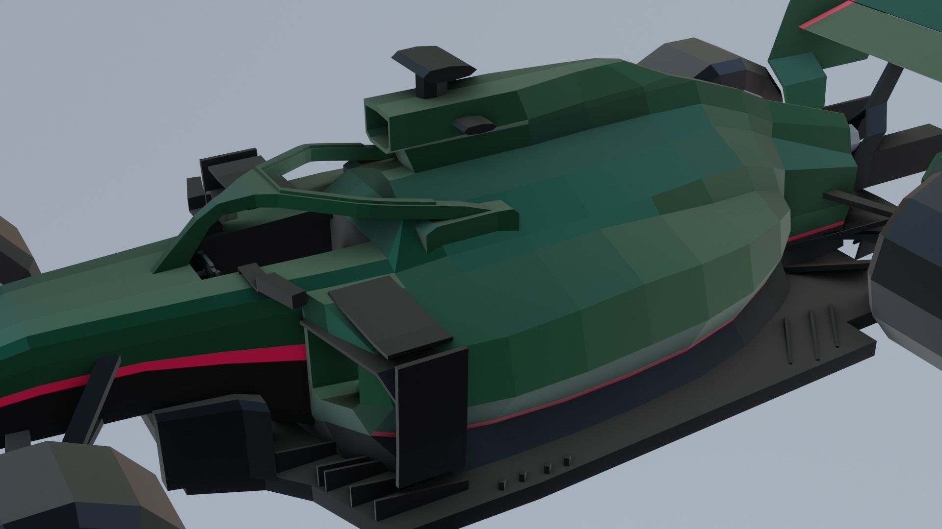 F1 cars 2021 pack Low-poly 3D model_26