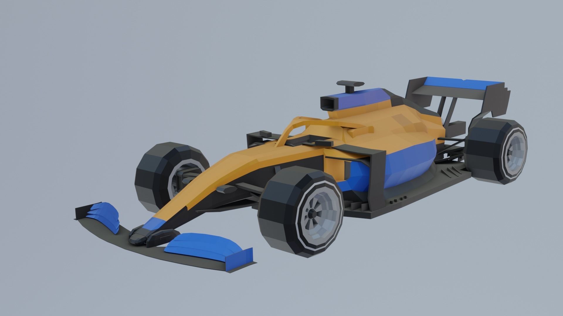 F1 cars 2021 pack Low-poly 3D model_8