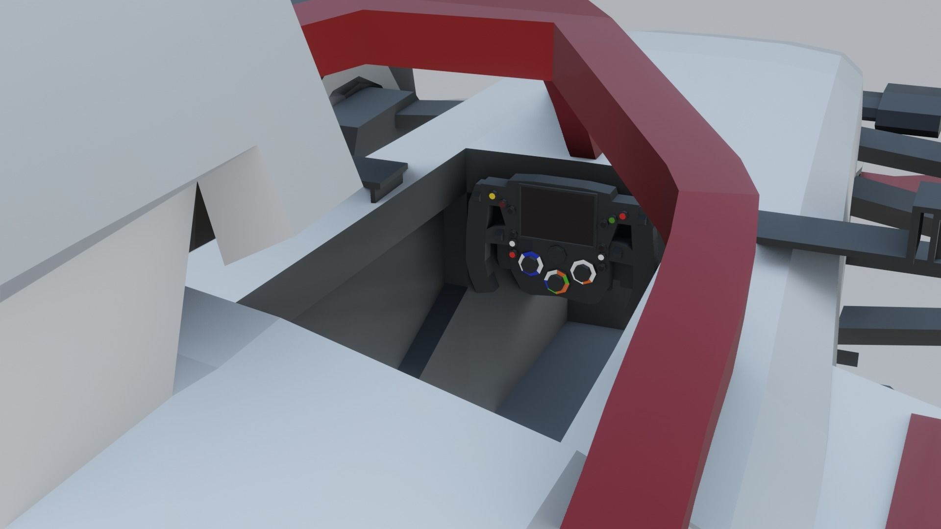 F1 cars 2021 pack Low-poly 3D model_17