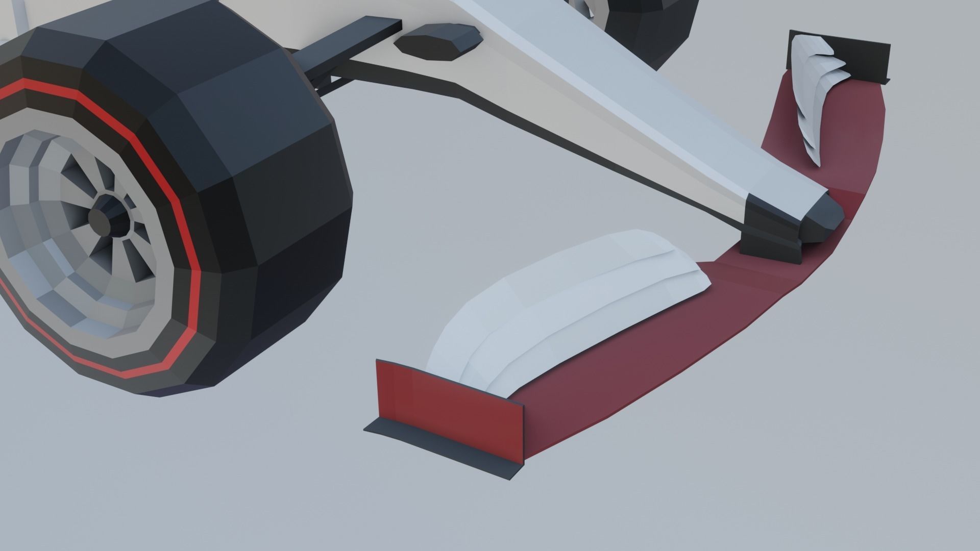 F1 cars 2021 pack Low-poly 3D model_38