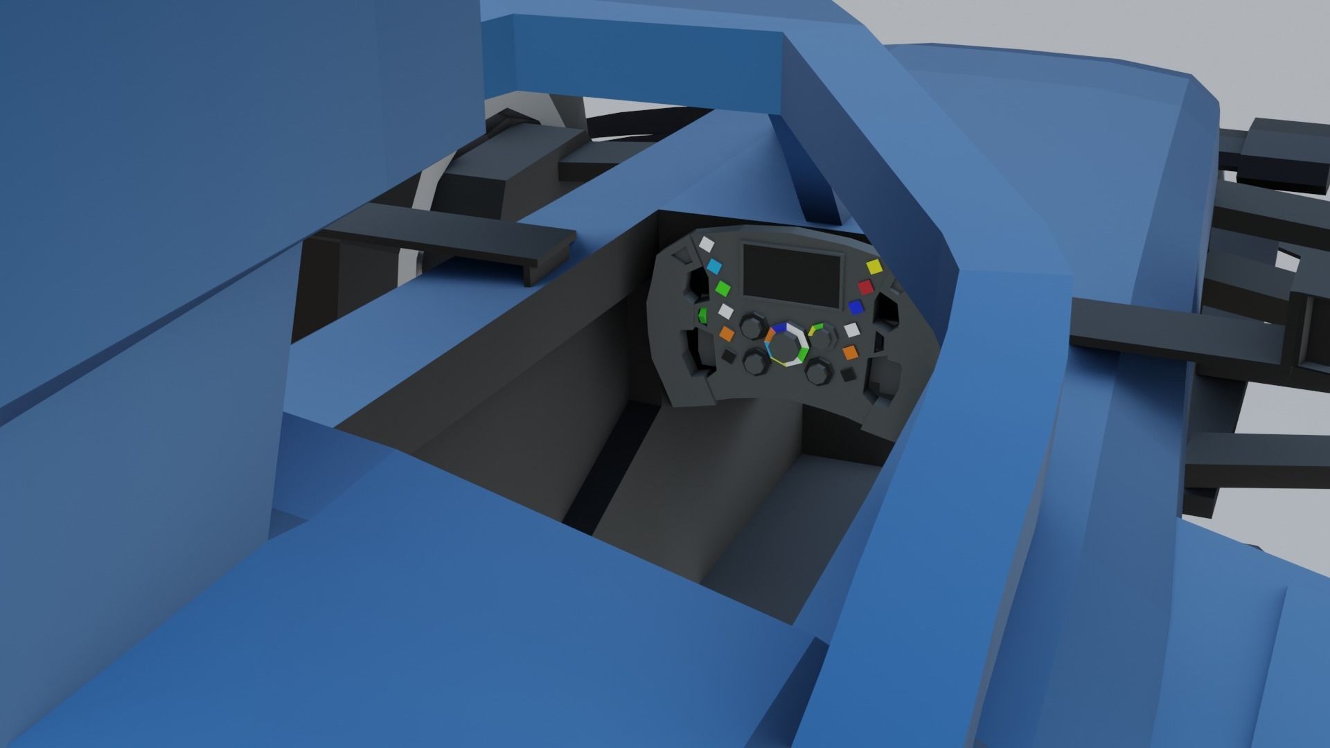 F1 cars 2021 pack Low-poly 3D model_18