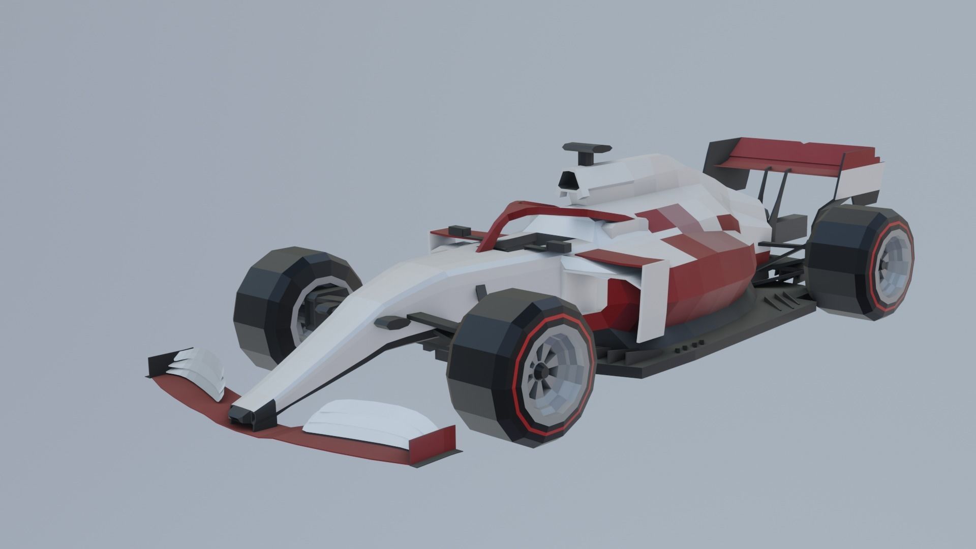 F1 cars 2021 pack Low-poly 3D model_5