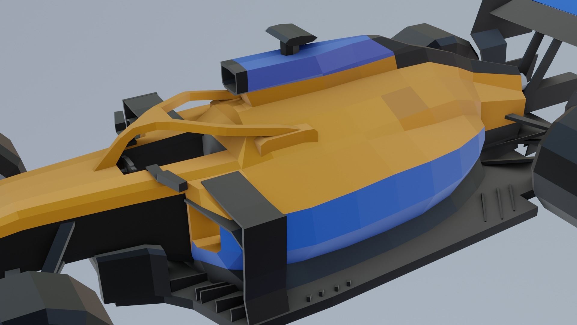 F1 cars 2021 pack Low-poly 3D model_27