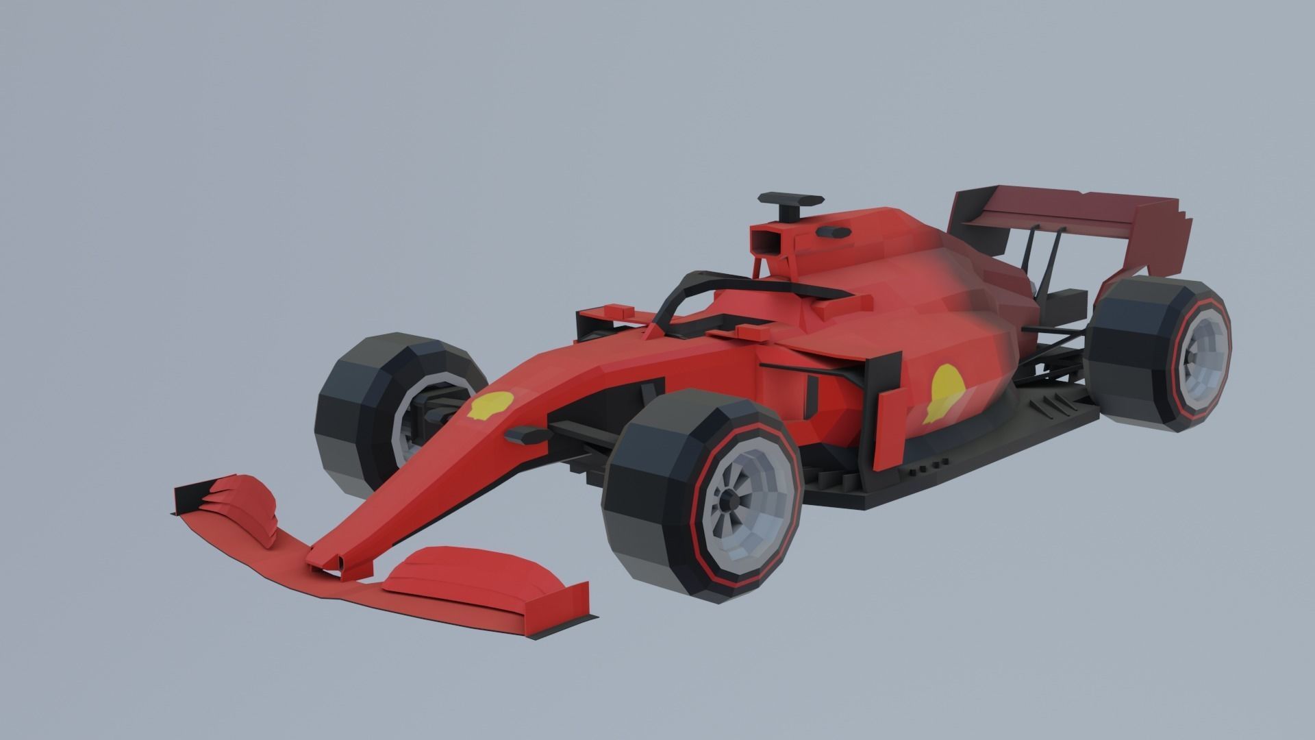 F1 cars 2021 pack Low-poly 3D model_2