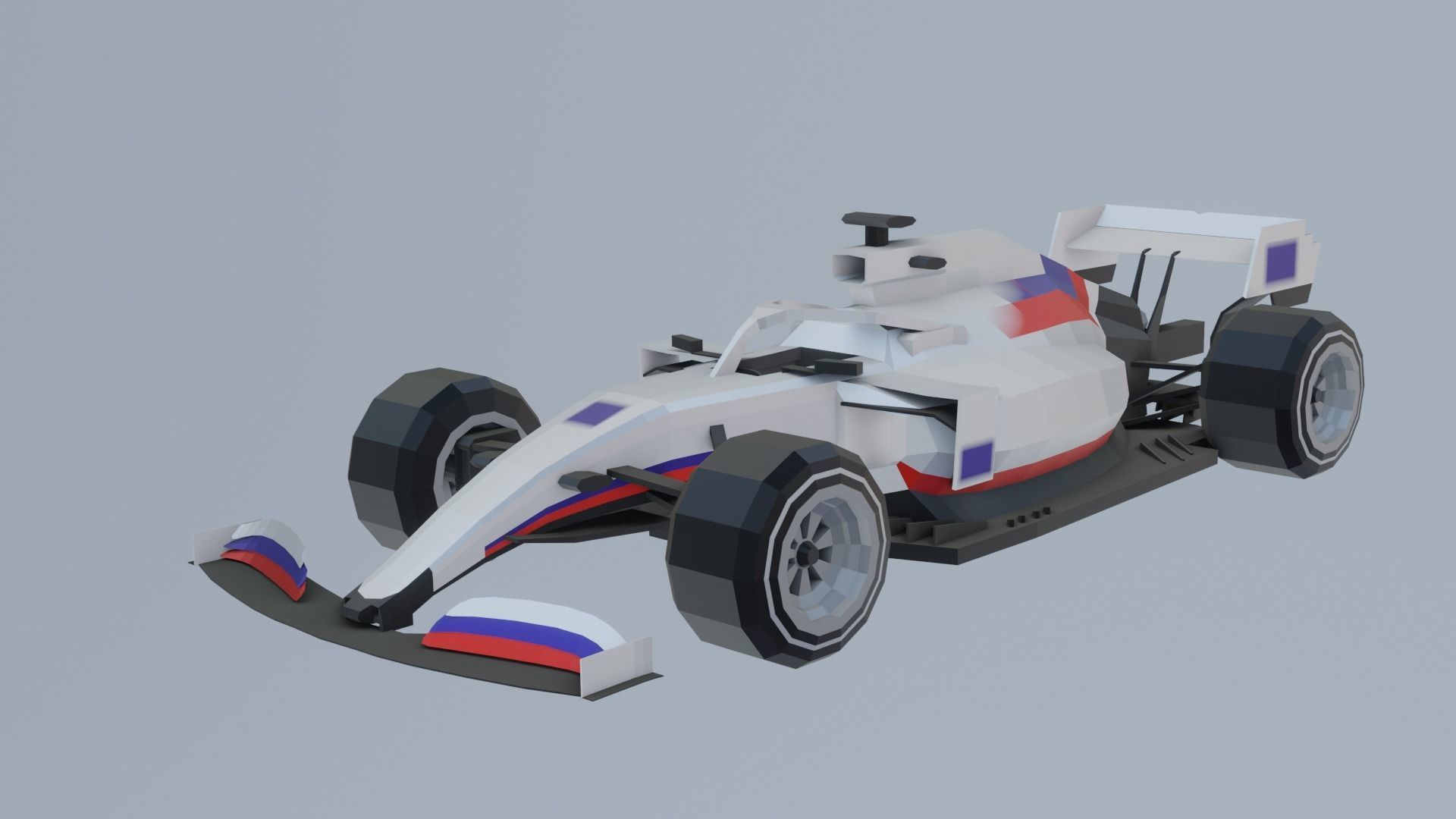 F1 cars 2021 pack Low-poly 3D model_3