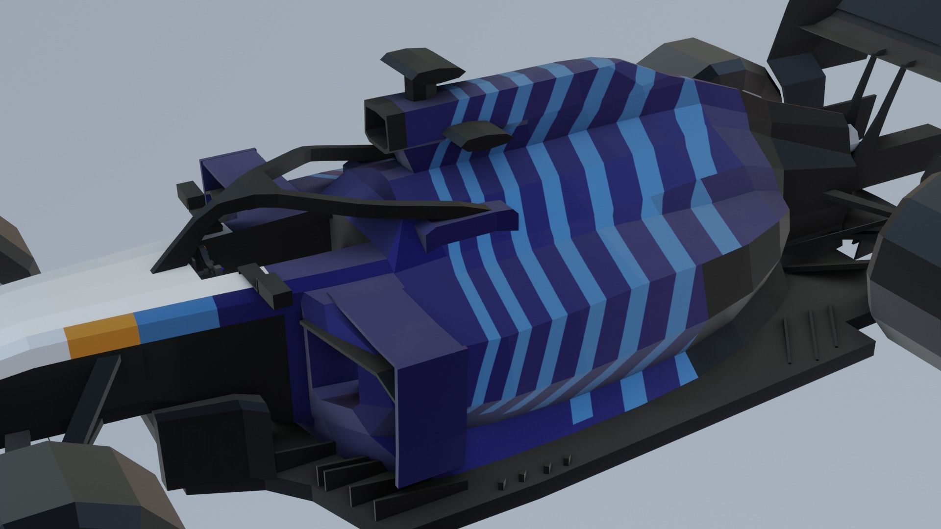 F1 cars 2021 pack Low-poly 3D model_24