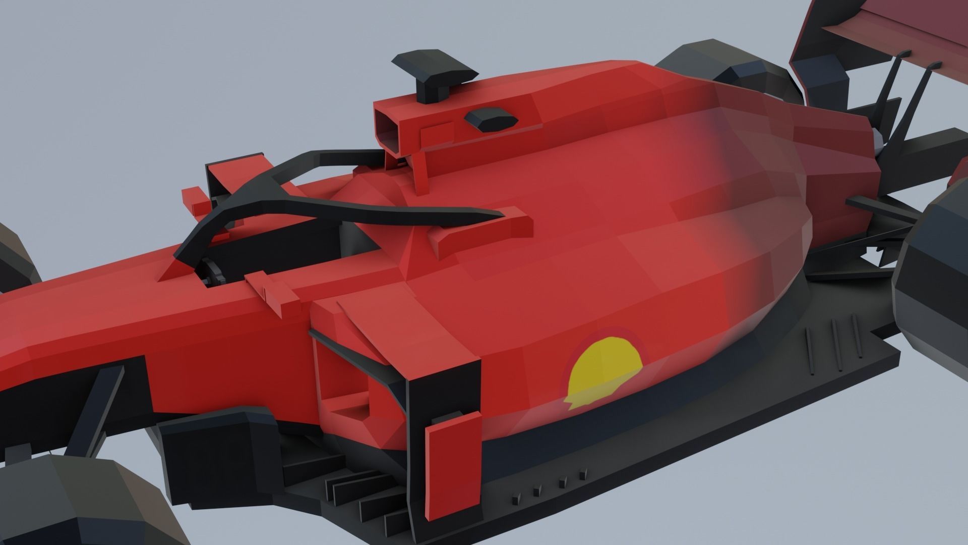 F1 cars 2021 pack Low-poly 3D model_30