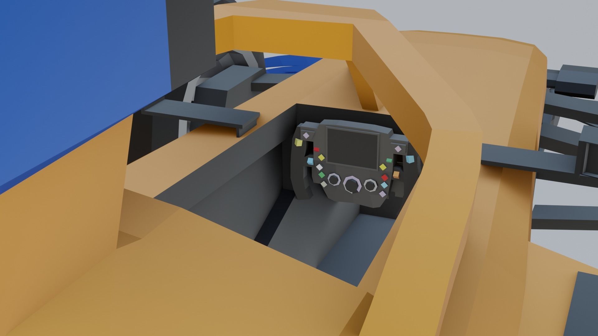 F1 cars 2021 pack Low-poly 3D model_19