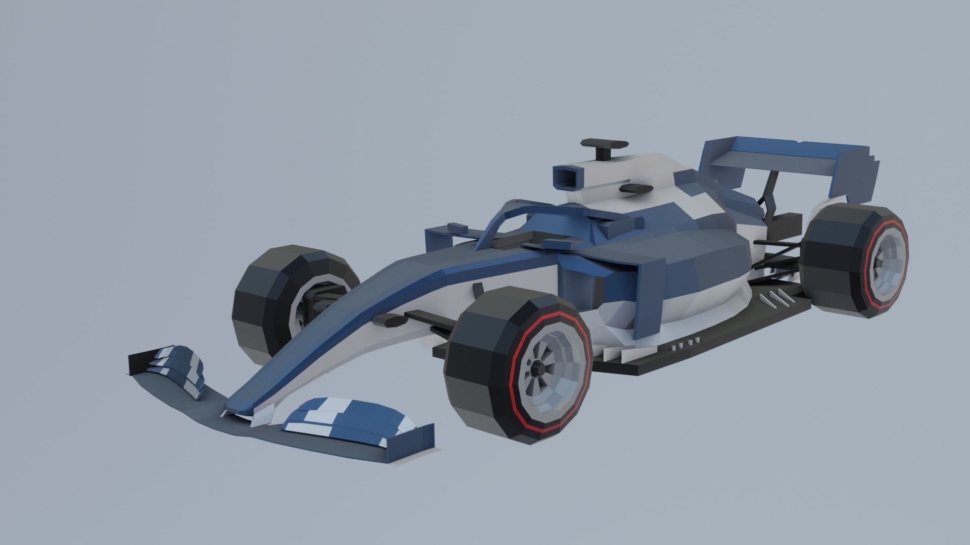F1 cars 2021 pack Low-poly 3D model_7