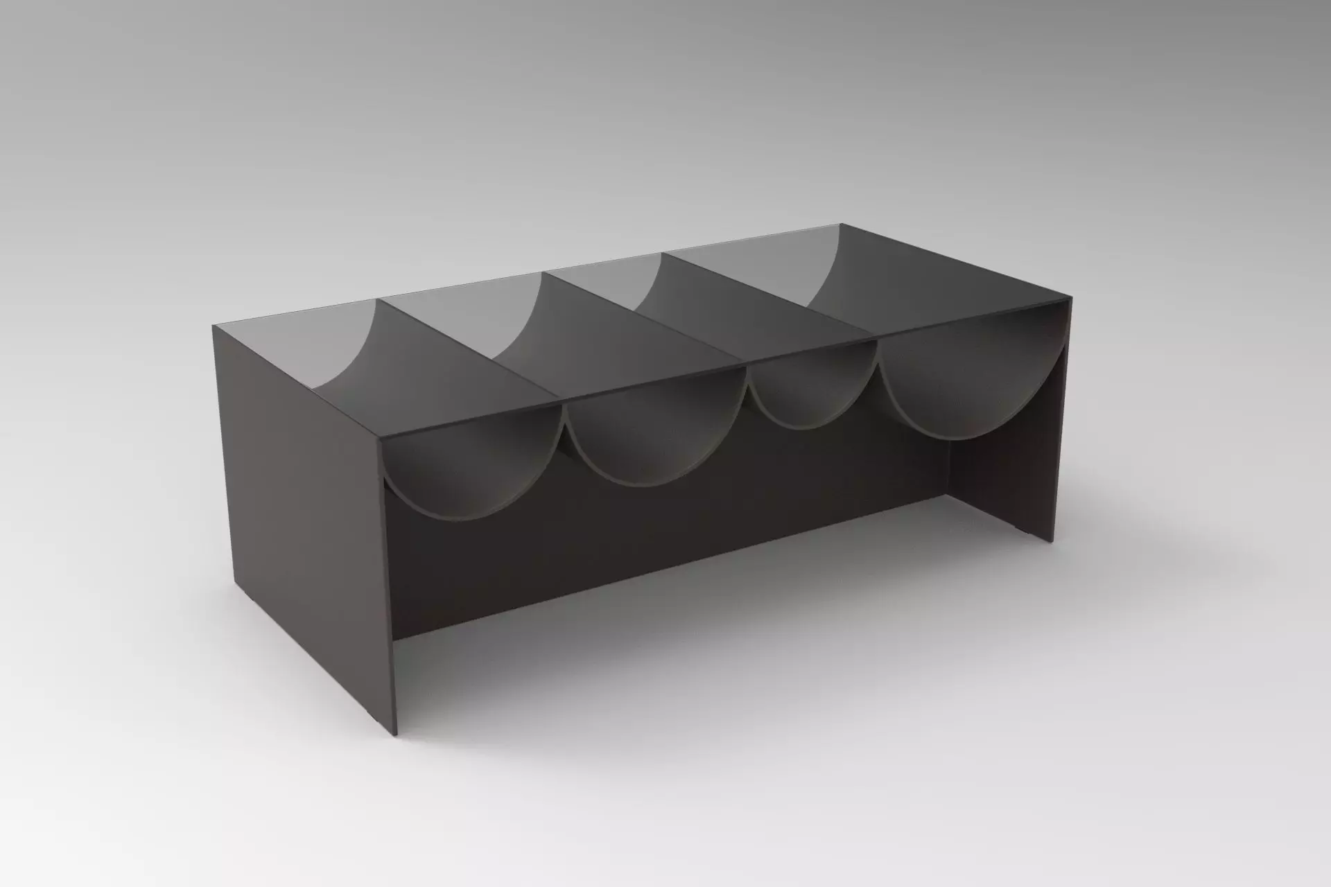 Waves Table Low-poly 3D model_0