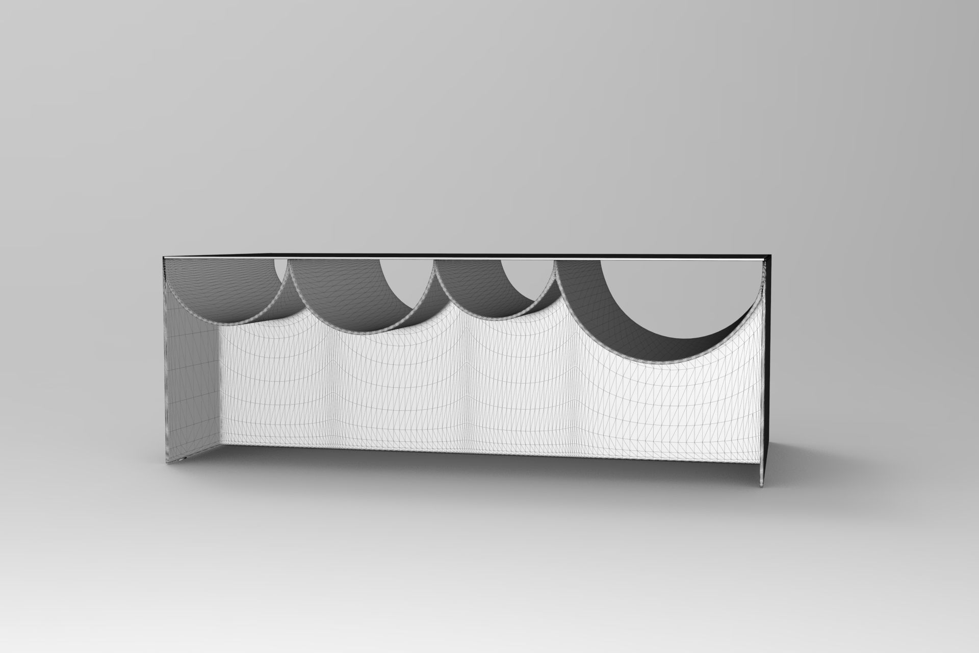 Waves Table Low-poly 3D model_6