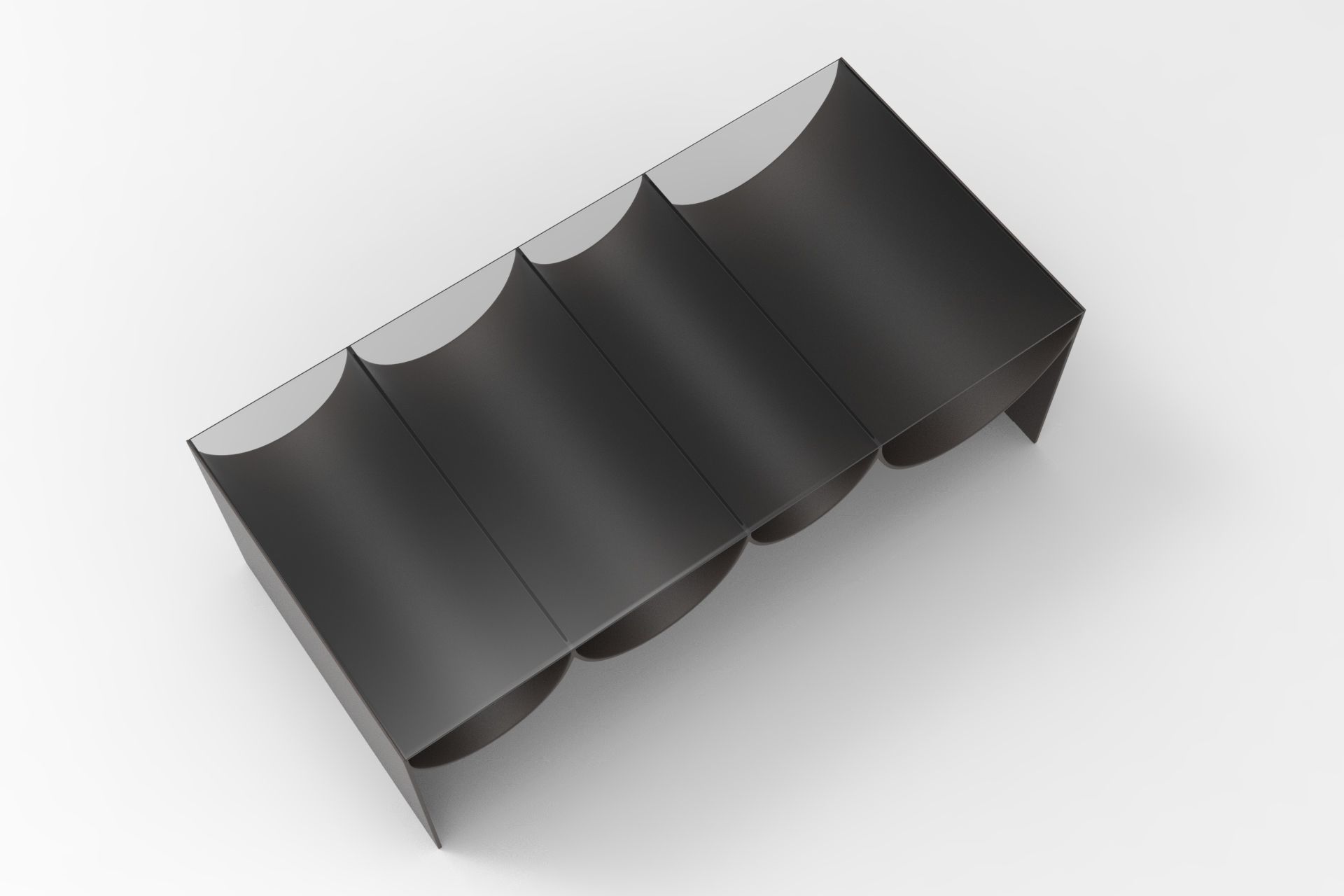 Waves Table Low-poly 3D model_4