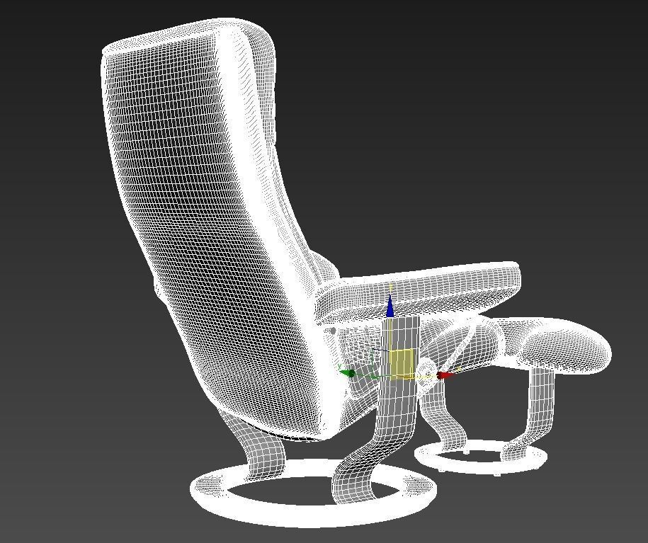 Peace chair 3D model_4