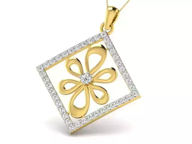 Women pendant 3dm render detail