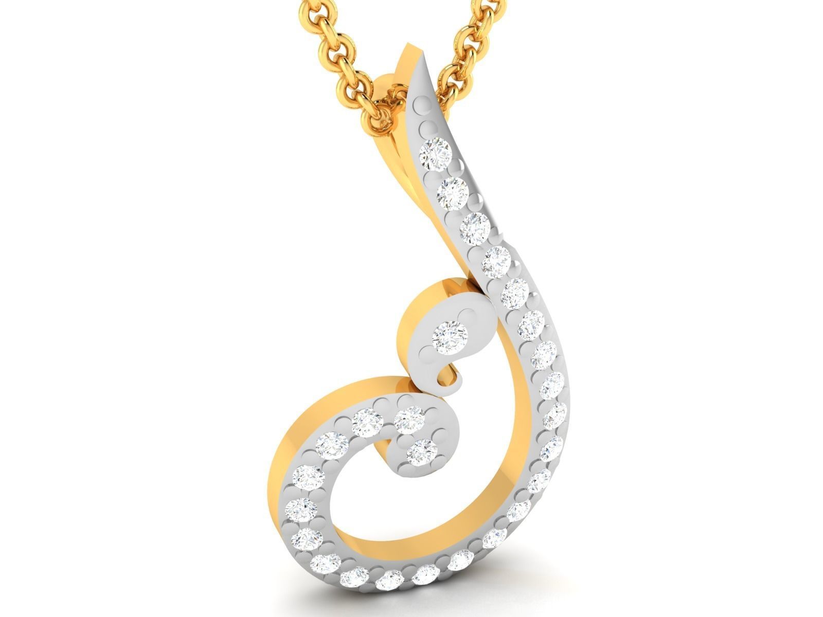 Women pendant 3dm render detail 3D print model_2