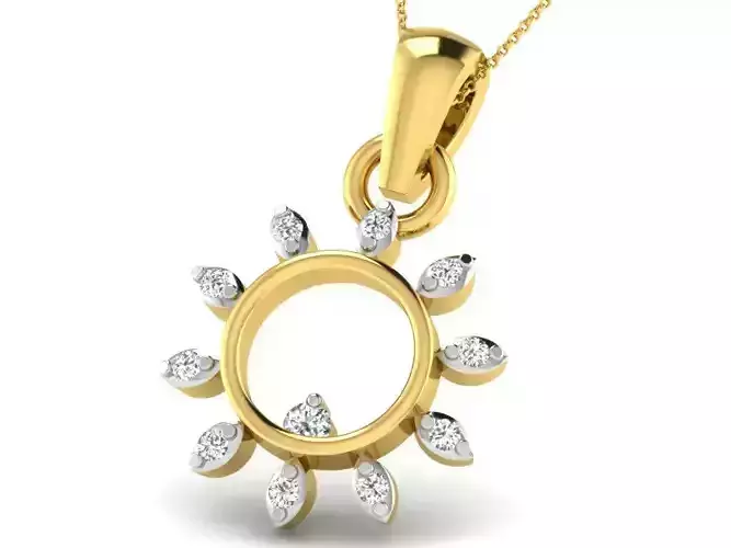 Women pendant 3dm render detail