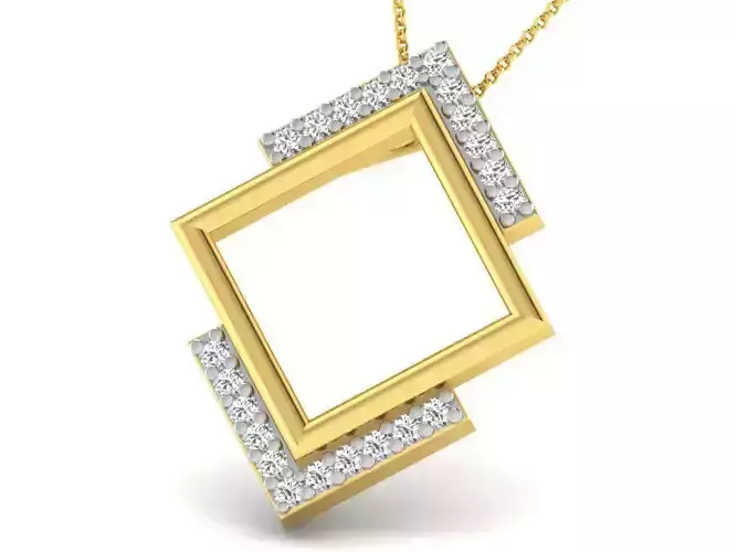 Women pendant 3dm render detail