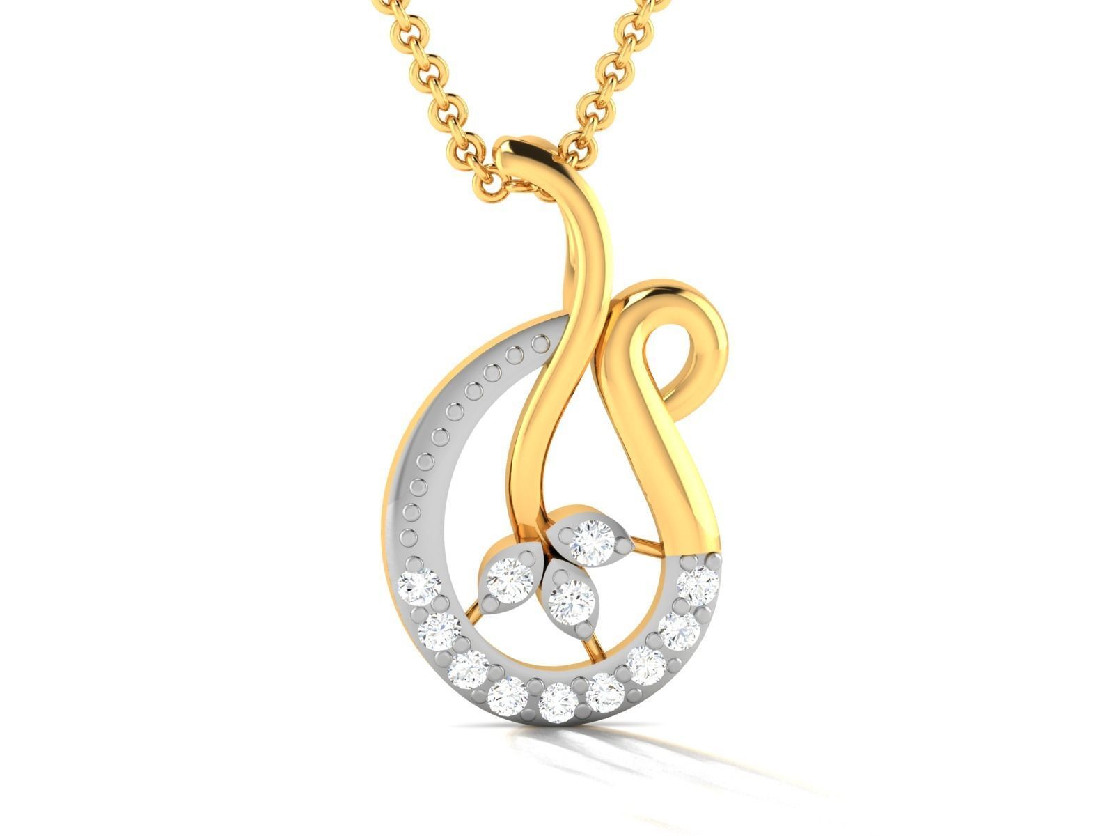 Women pendant 3dm render detail 3D print model_4