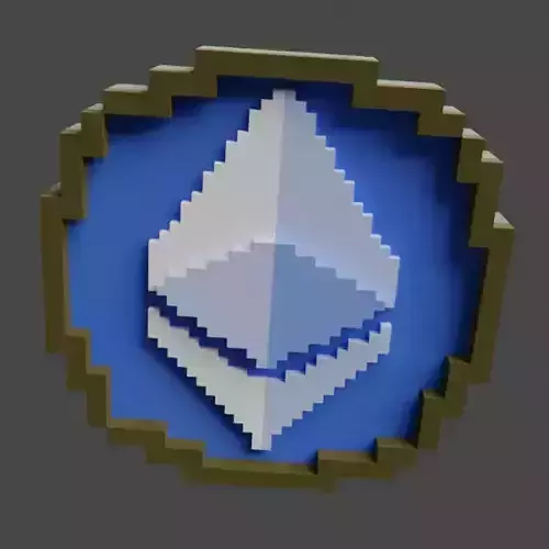 Ethereum Shield Low-poly 3D model