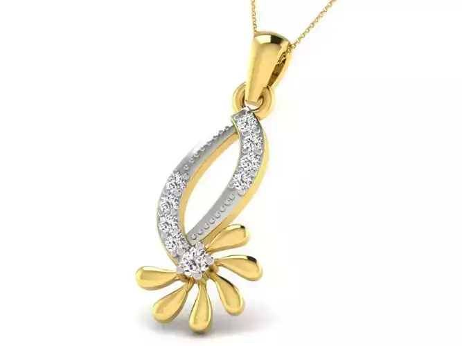 Women pendant 3dm render detail