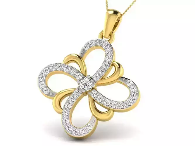 Women pendant 3dm render detail