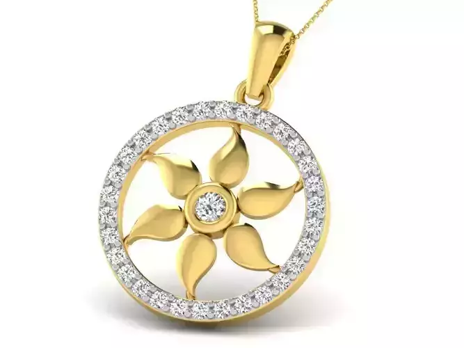 Women pendant 3dm render detail