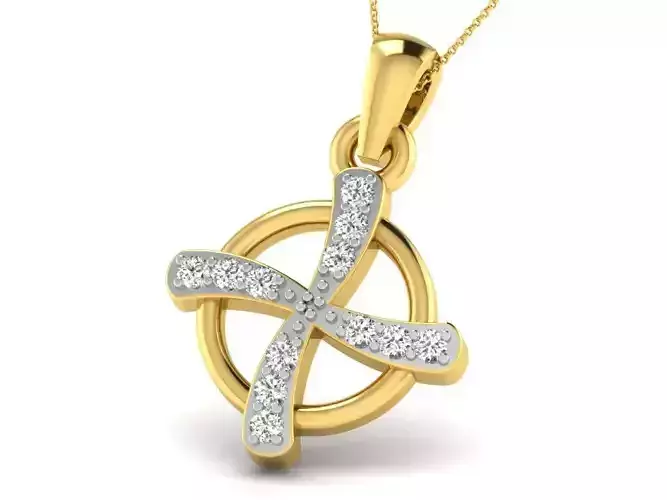 Women pendant 3dm render detail