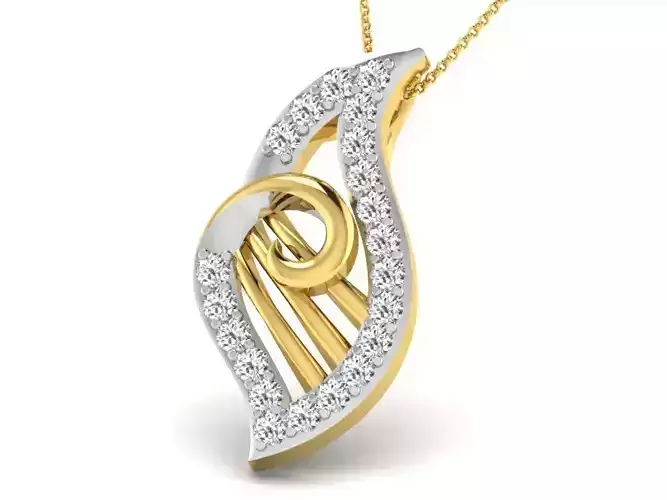 Women pendant 3dm render detail