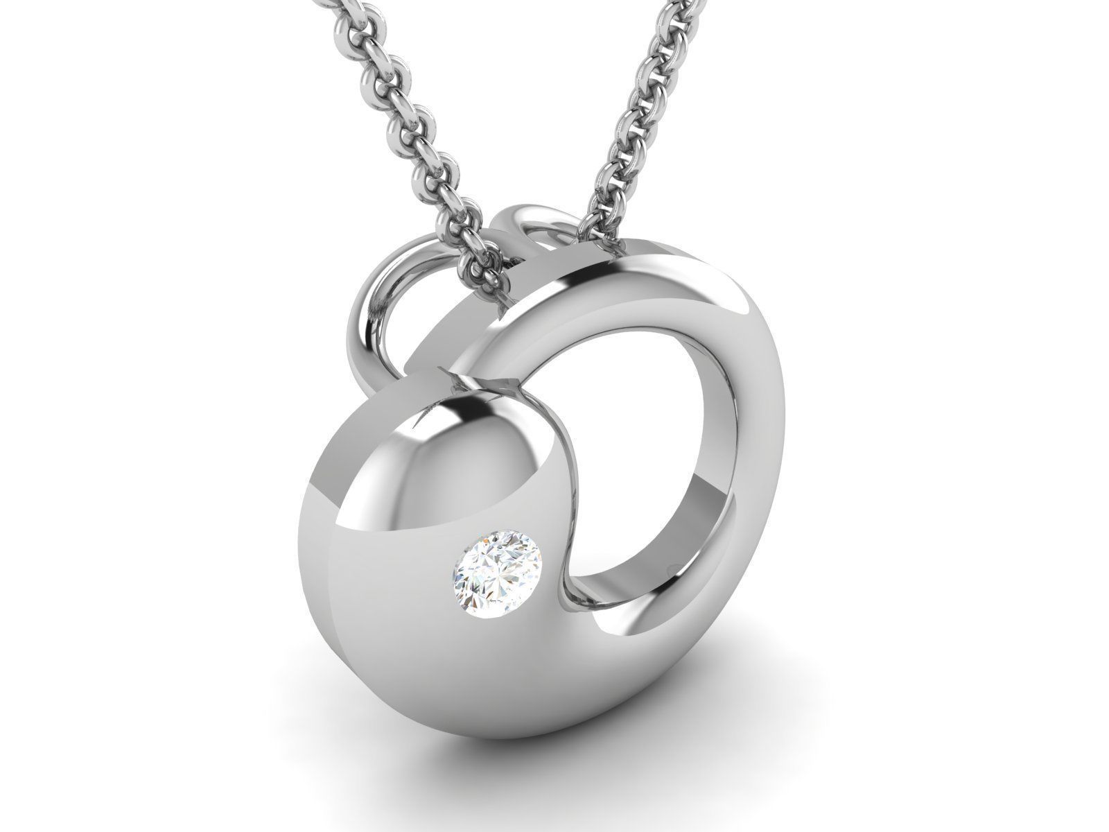 Women pendant 3dm render detail 3D print model_1