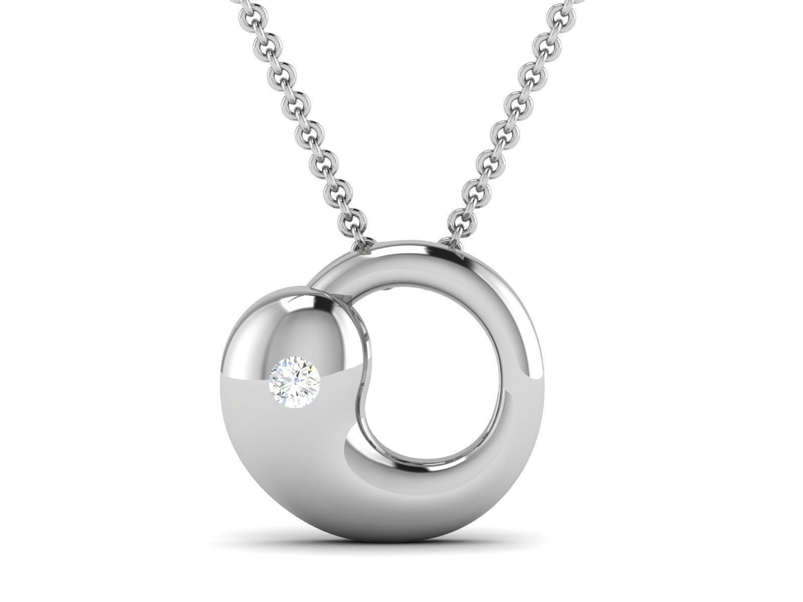 Women pendant 3dm render detail 3D print model_3