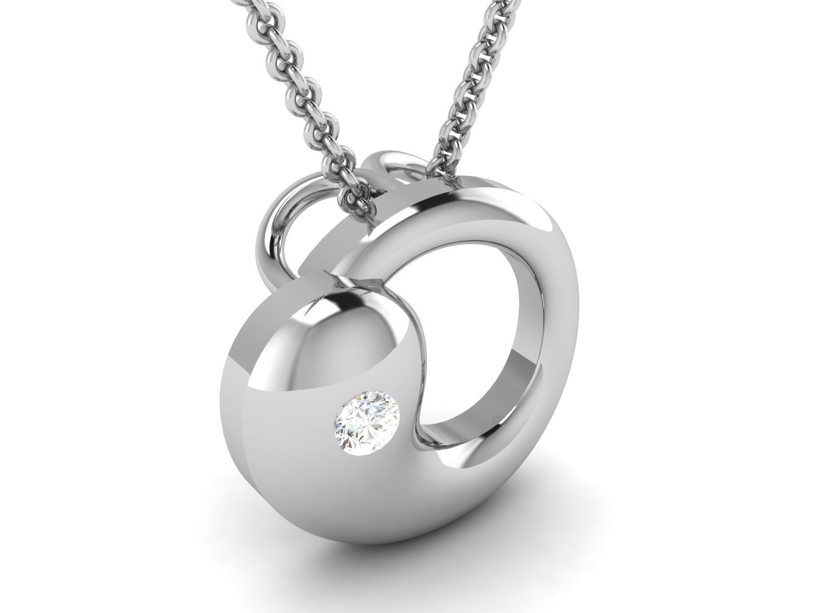 Women pendant 3dm render detail 3D print model_2