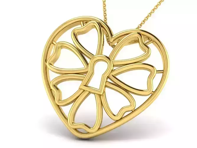 Women pendant 3dm render detail