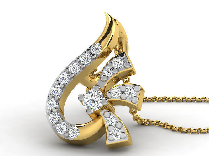 Women pendant 3dm render detail 3D print model