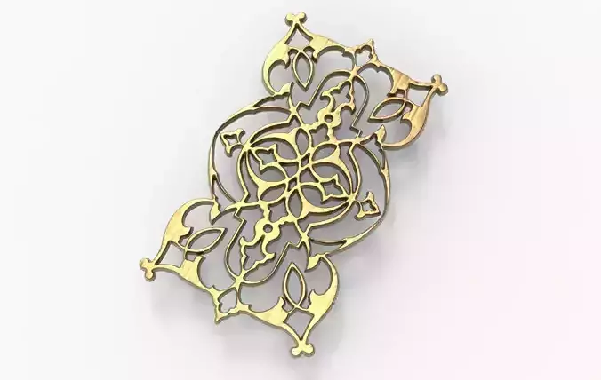 Floral Wood Carving - CNC Machine 3D model