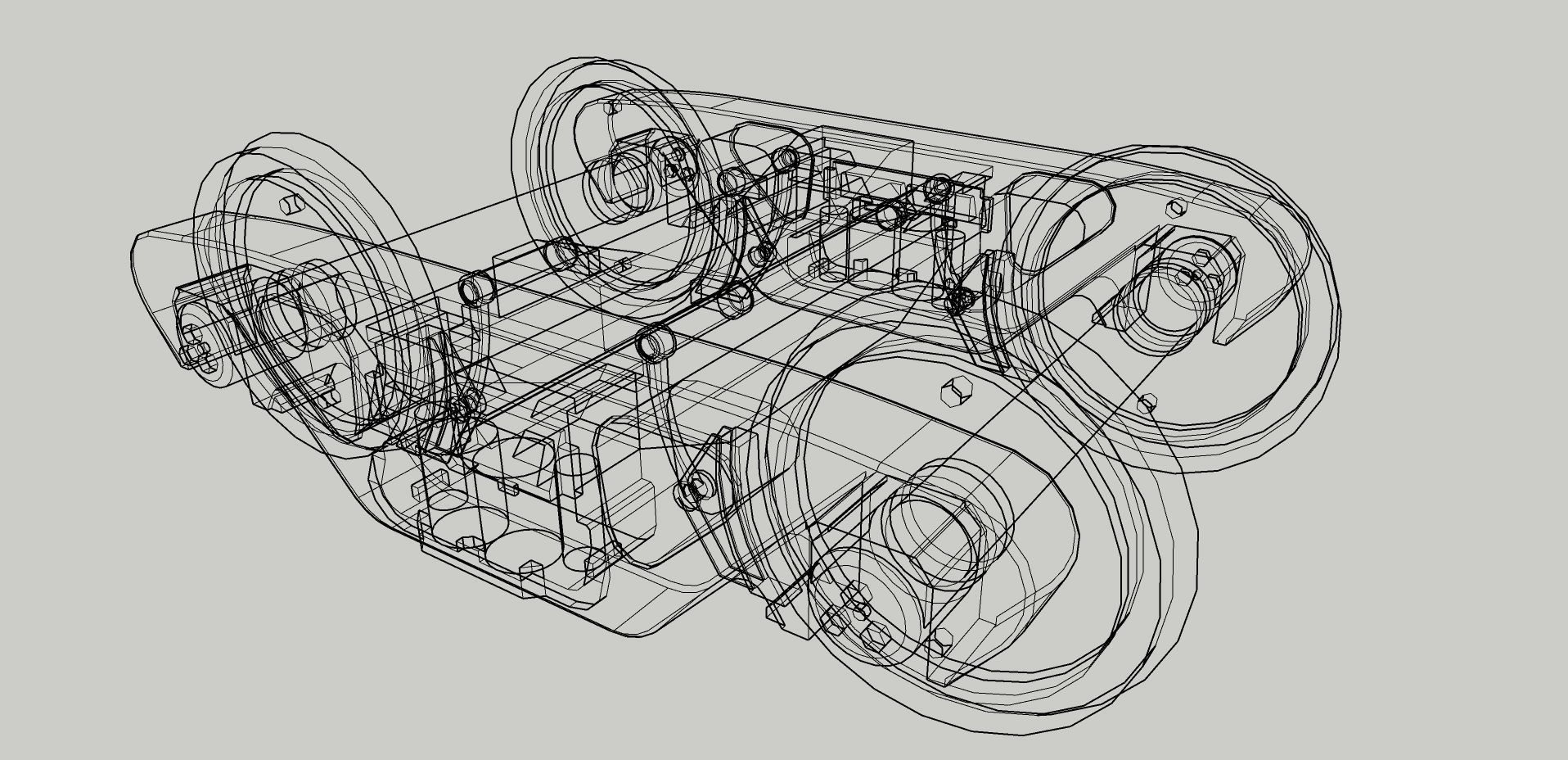 Indonesian Railway Container Flat car Wagon 54 Ton 3D model_11