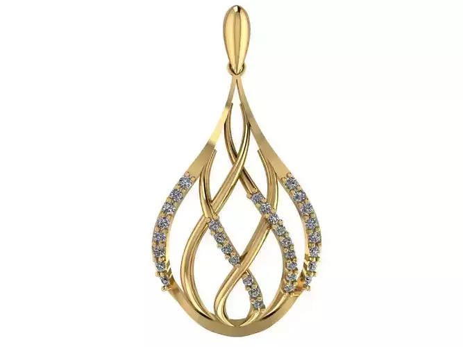 Drop Pendant 3D print model