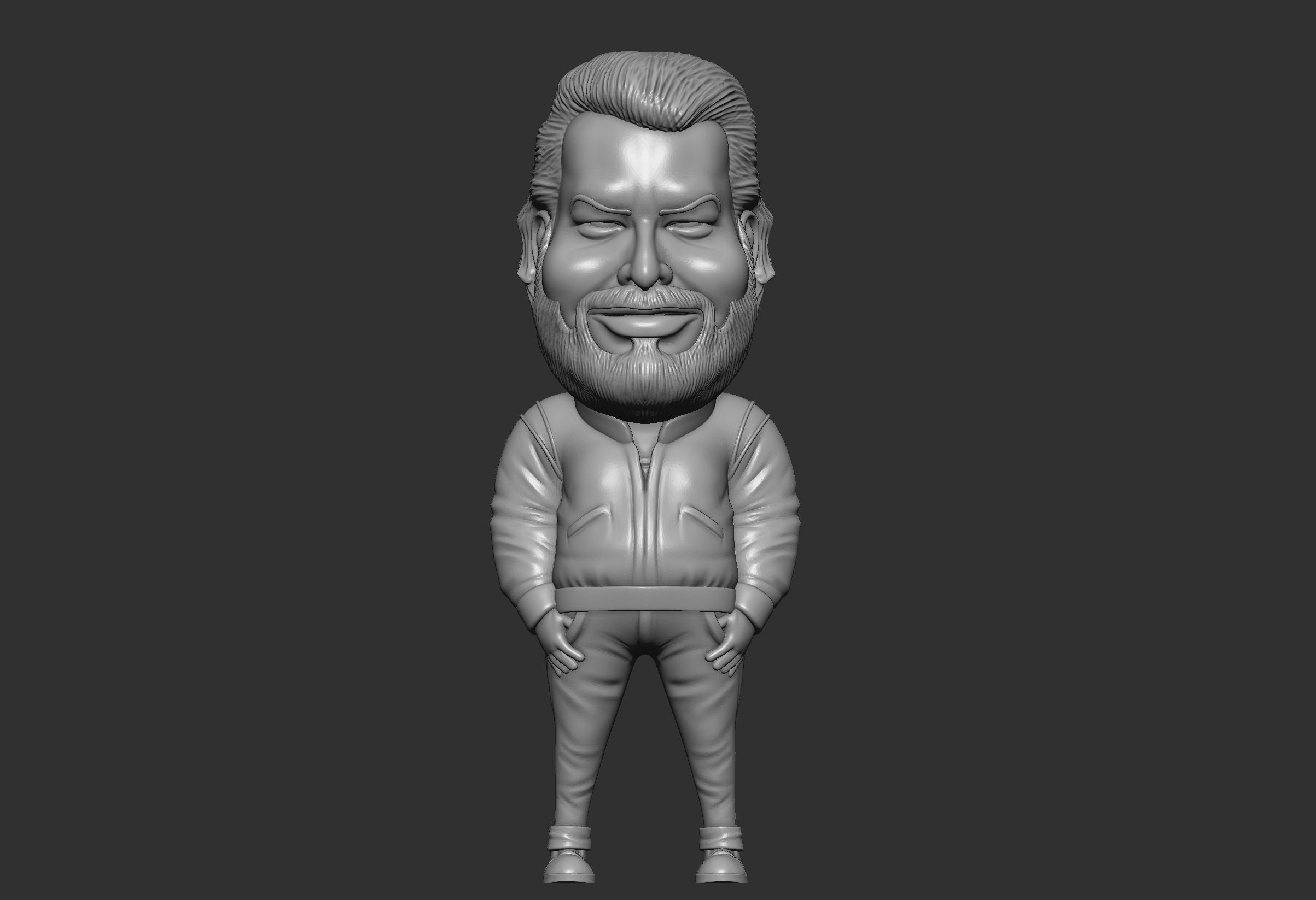 bud spencer 3d caricature model 3D print model_3