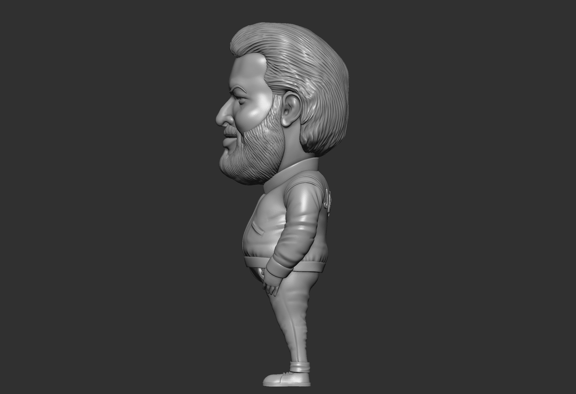bud spencer 3d caricature model 3D print model_4