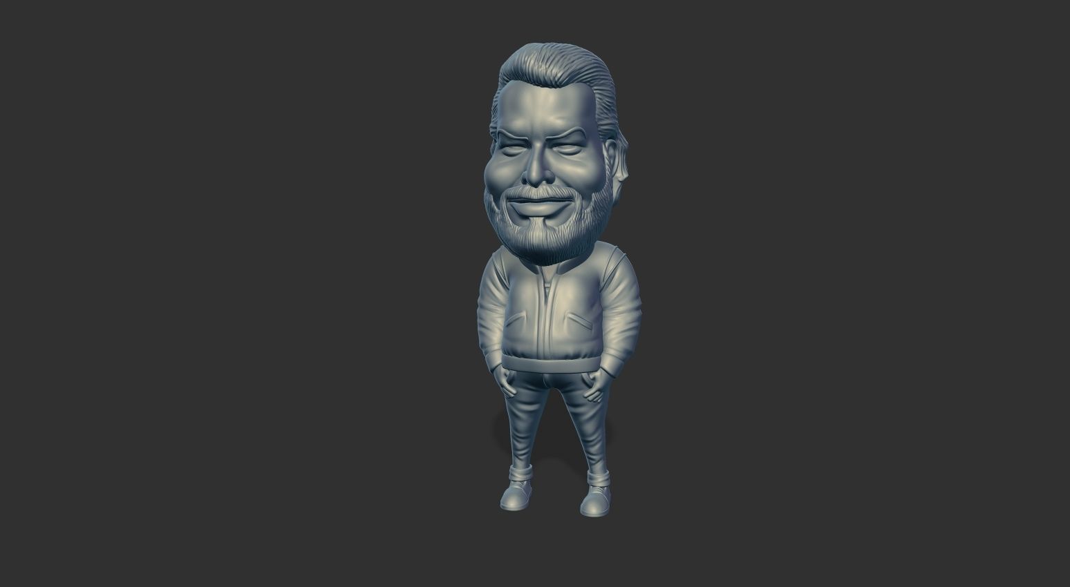 bud spencer 3d caricature model 3D print model_2