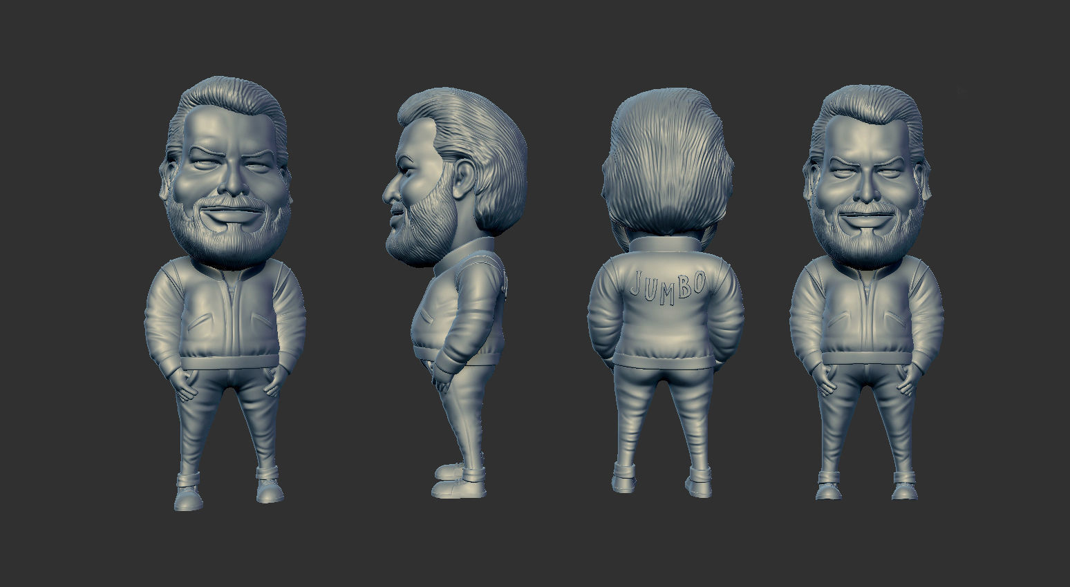 bud spencer 3d caricature model 3D print model_6