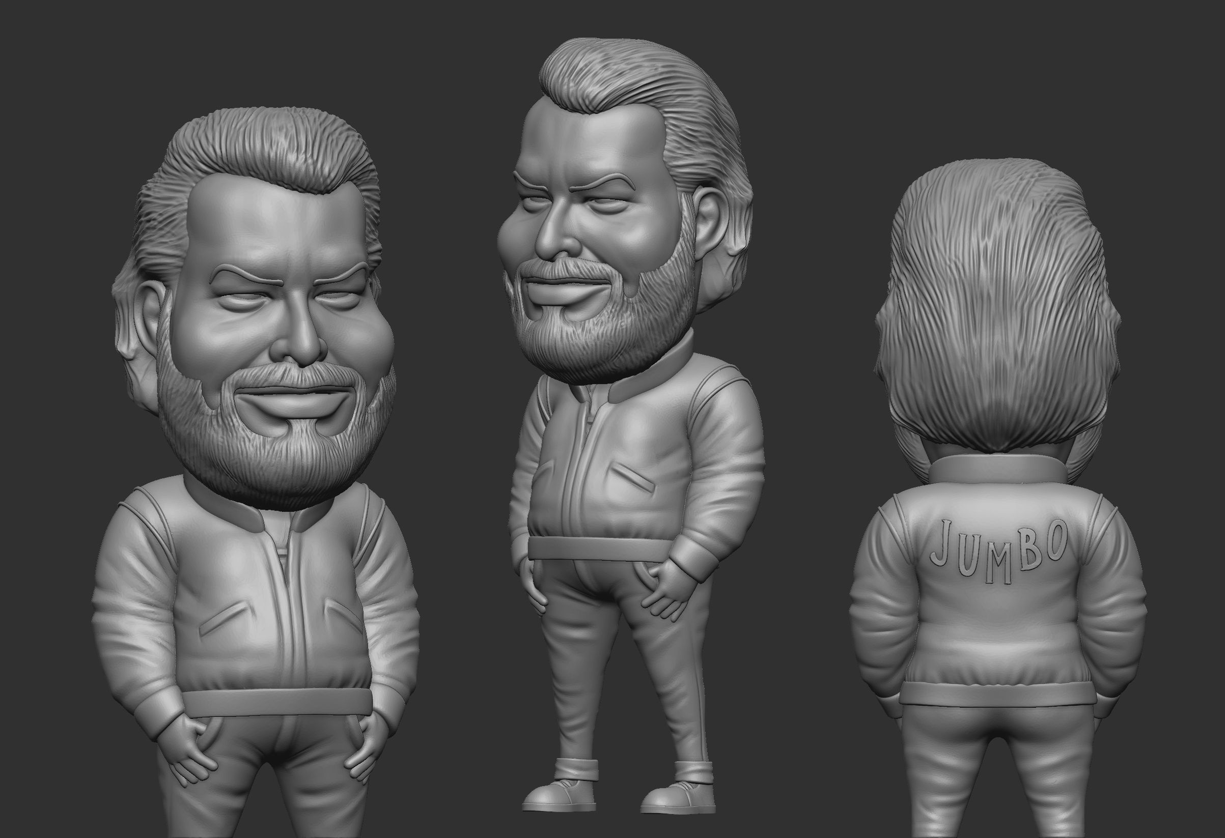 bud spencer 3d caricature model 3D print model_1