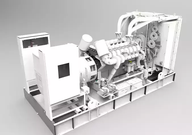 Diesel generator 3D model