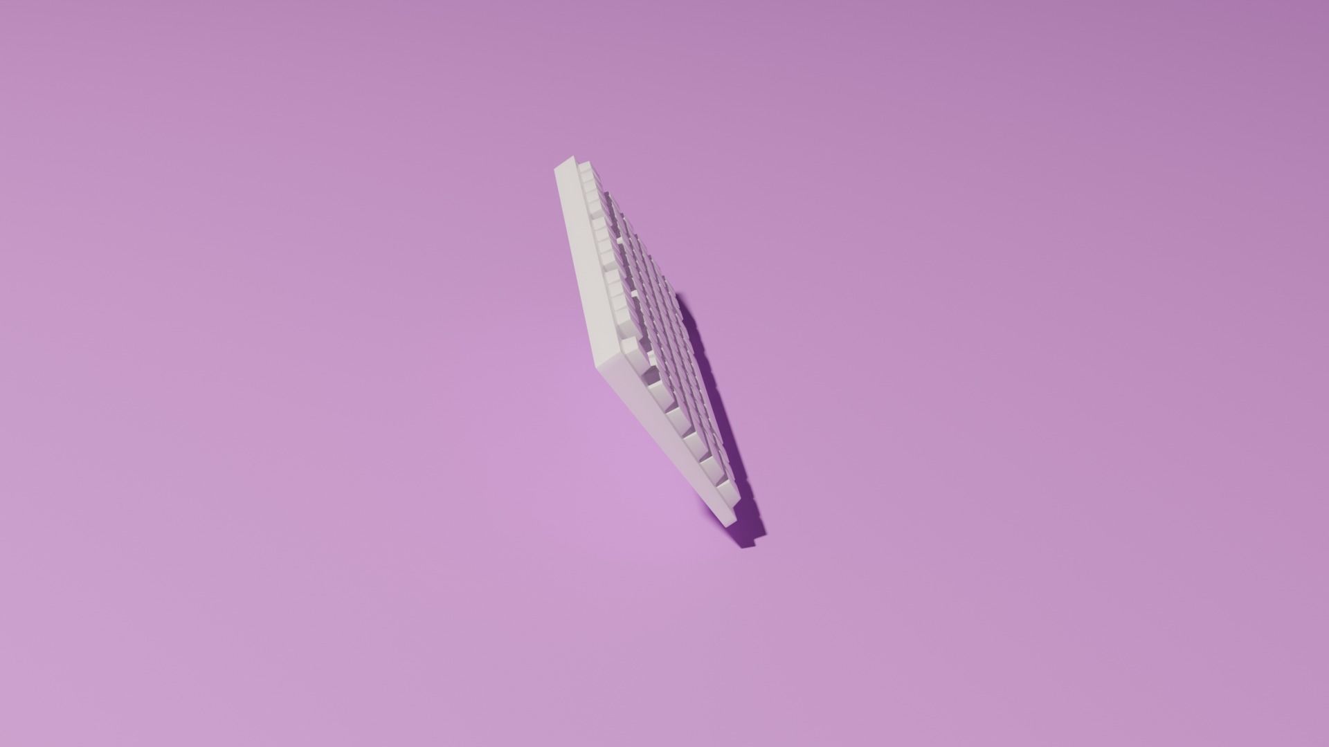 Keyboard Low-poly 3D model_7