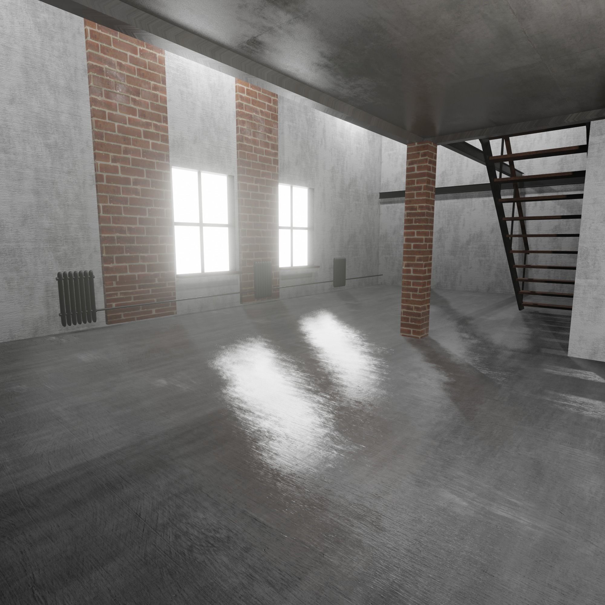 Warehouse loft 3D model_9