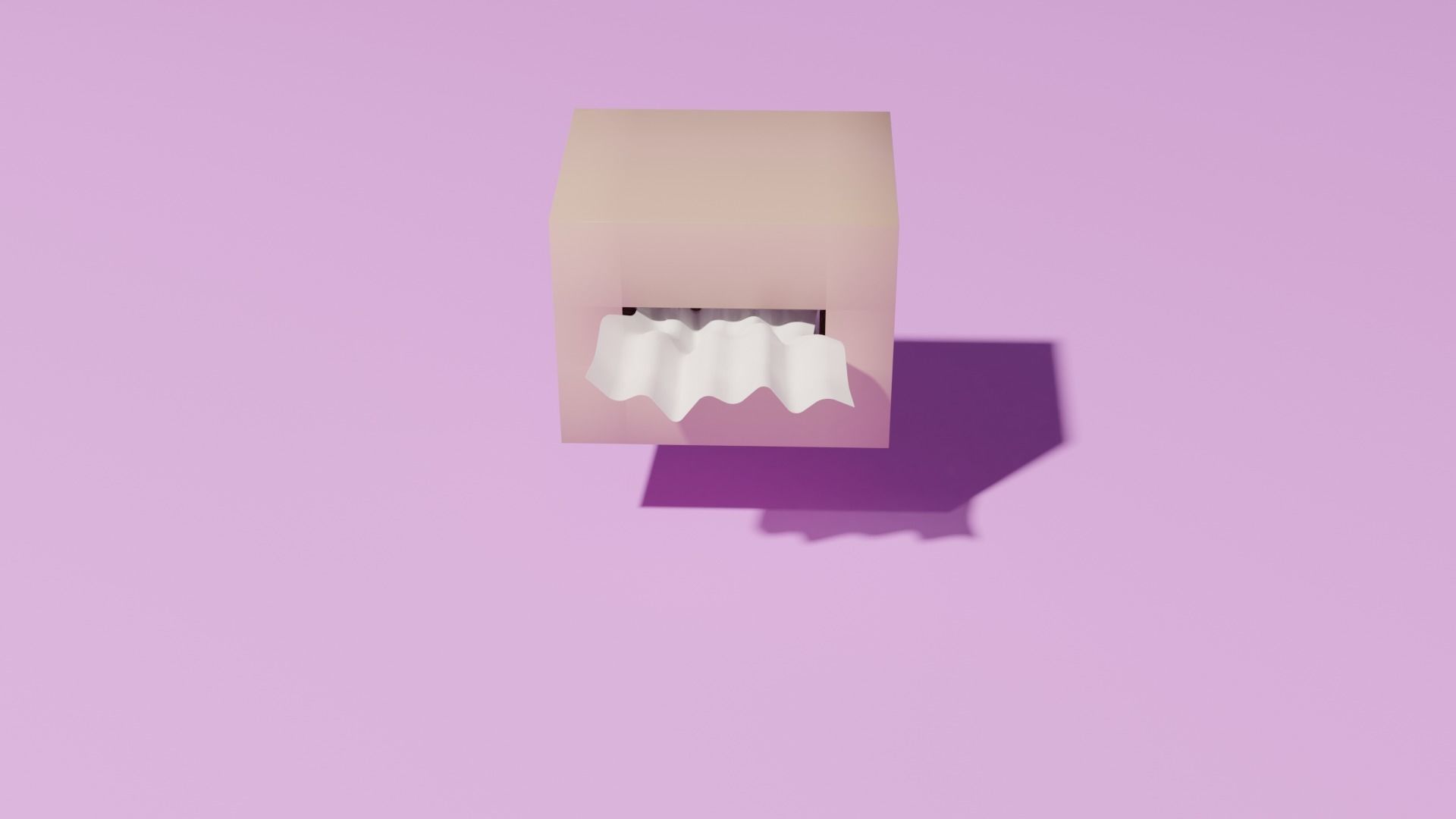 Tissue box Low-poly 3D model_6
