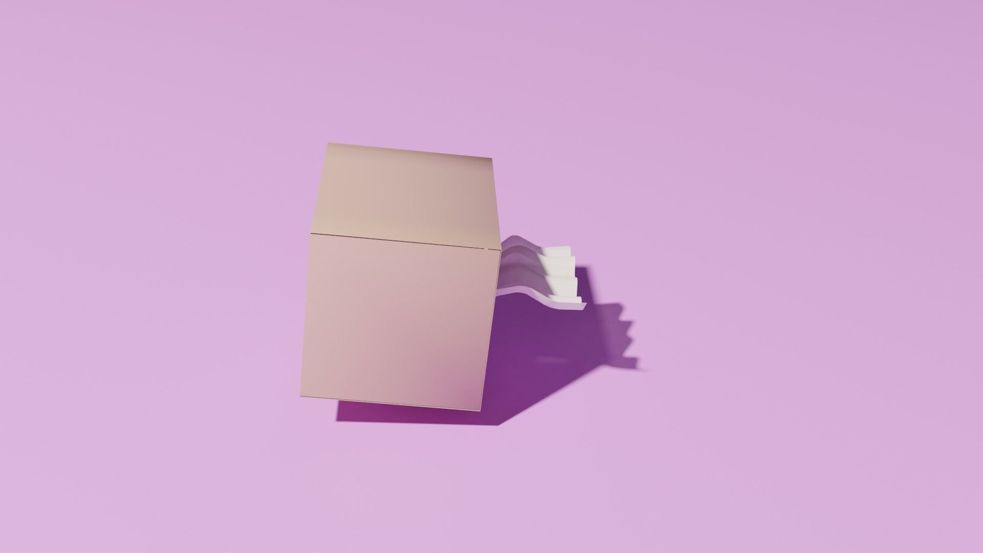 Tissue box Low-poly 3D model_7