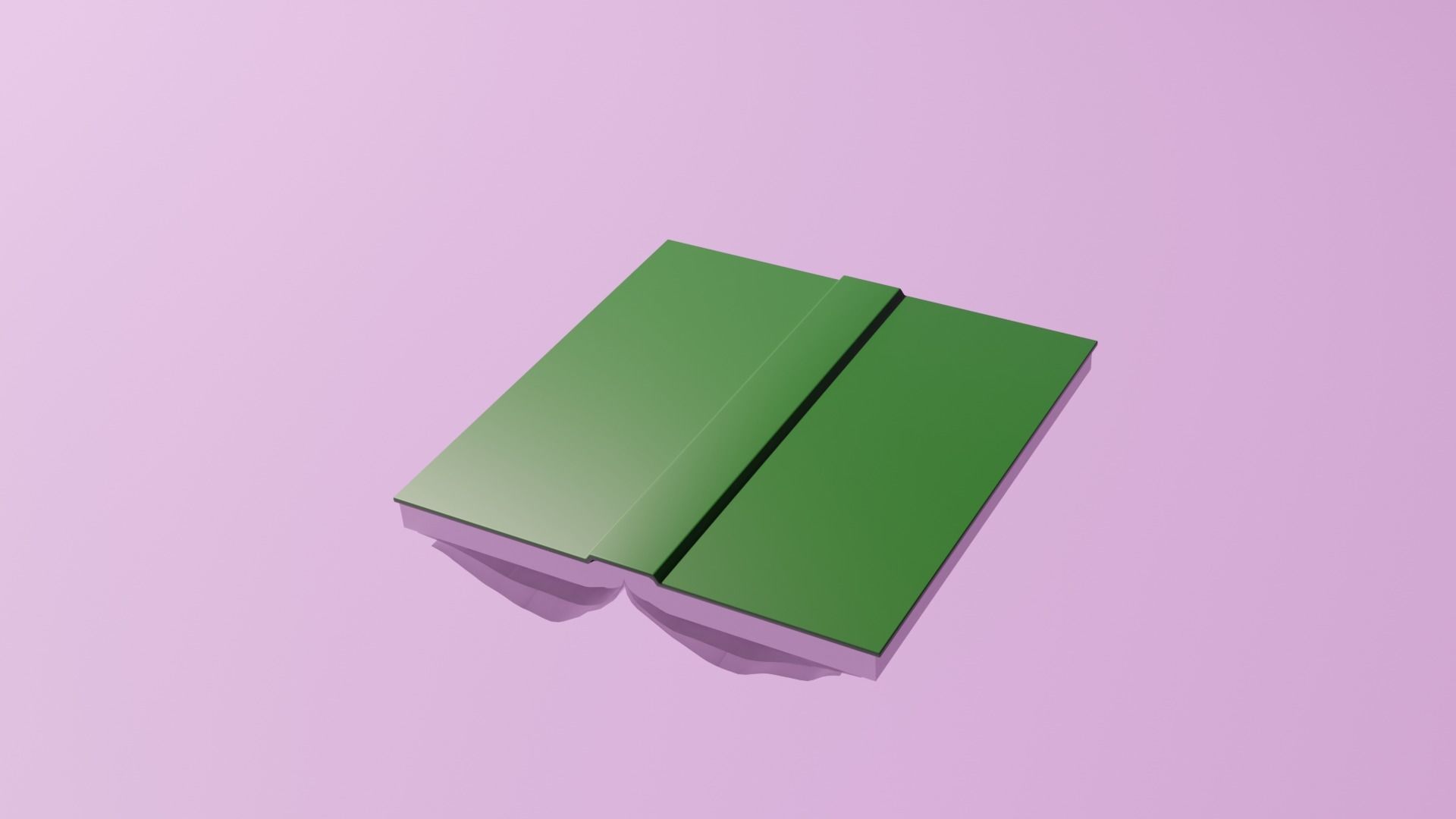 Open book Low-poly 3D model_5