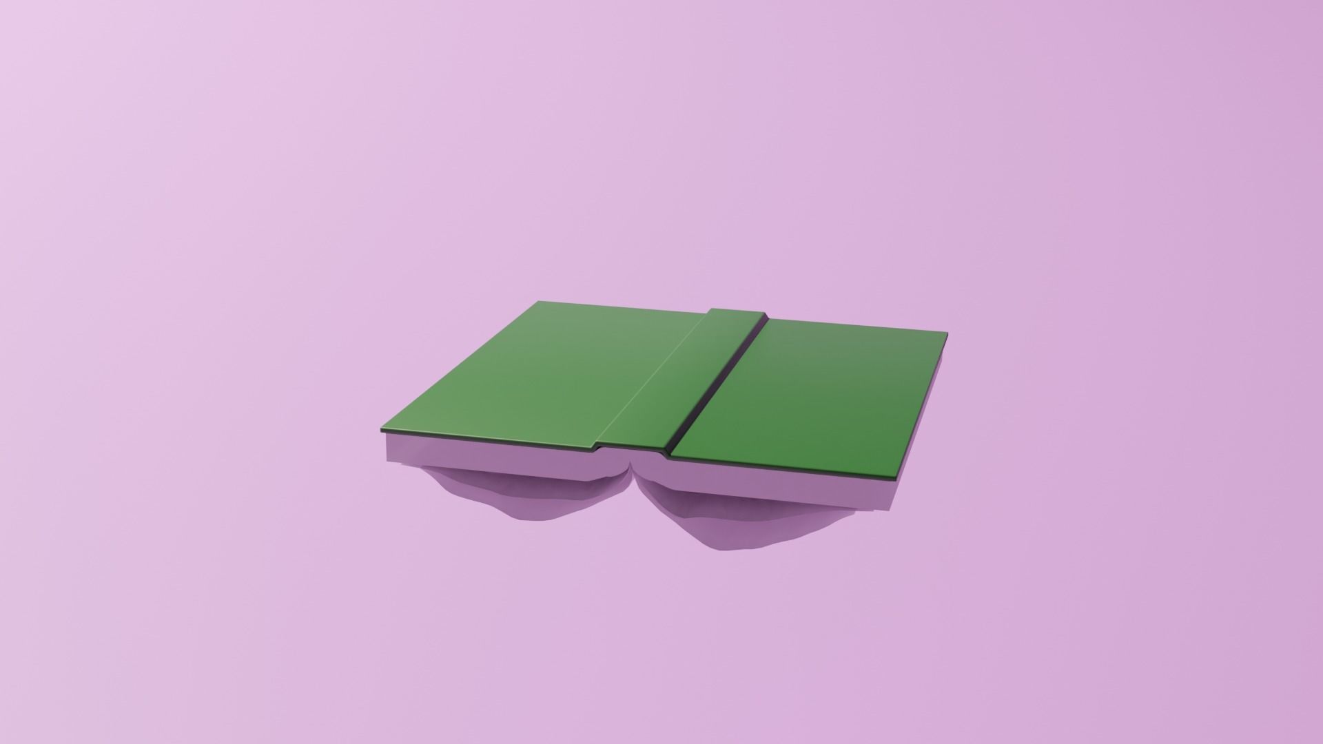 Open book Low-poly 3D model_7